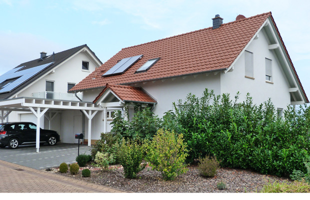 Wohnhaus mit Carport Bosenheim, Schlüsselfertig gebaut, ARCHITEKT ernst meyer aus Bad Kreuznach Bosenheim